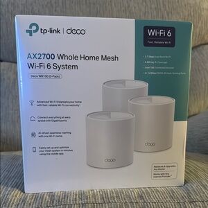 BRAND NEW (NOT OPENED) TP-Link Deco AX2700 Whole Home Mesh Wi-Fi 6 System